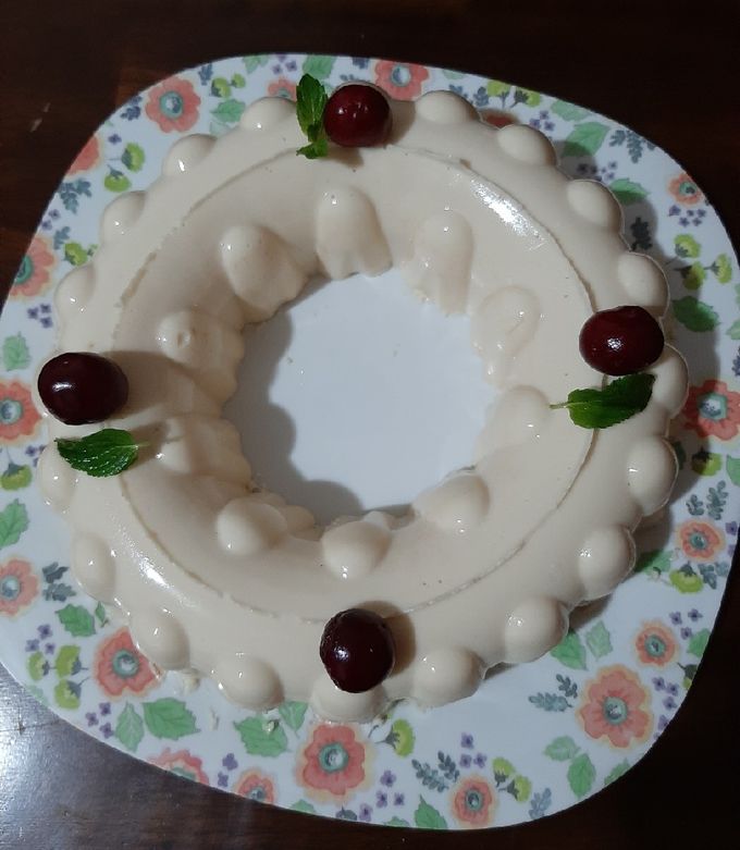 Una foto de Gelatina de leche y philadelphia