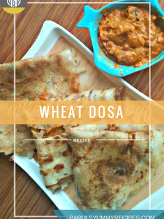 A picture of Wheat Dosa | Godhi Dosa | Godhuma Dosa.