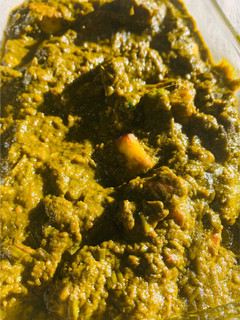 A picture of Palak Paneer.