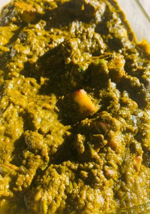 A picture of Palak Paneer.