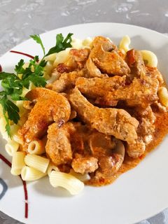 Stroganoff sertésszűz tokány, ahogy én készítem recept fotója