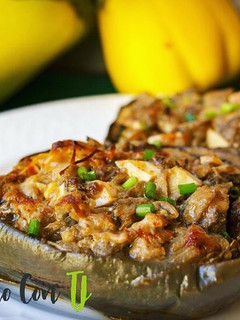 Una foto de Berenjenas rellenas con atún
