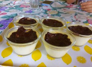 Una foto de Flan de coco Grez
