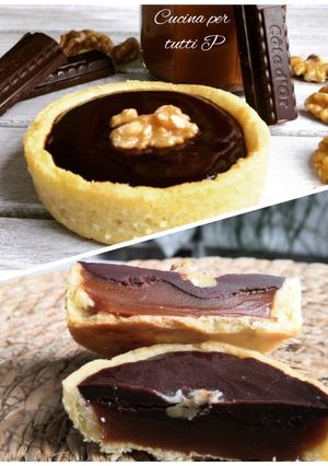 Une photo de Tartelette Twix Chocolat Caramel beurre salé