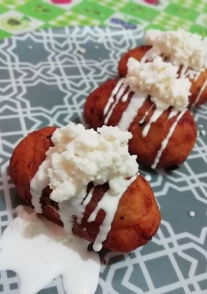 Una foto de Molotes de plátano