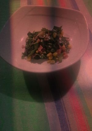 Una foto de Ensalada de espinacas