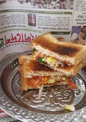 এগ স্যান্ডউইচ রেসিপির প্রধান ছবি