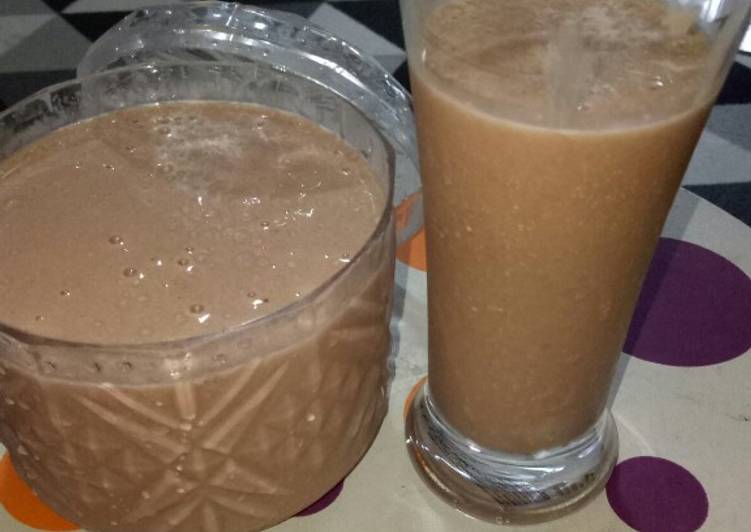 Banana Milo smoothies