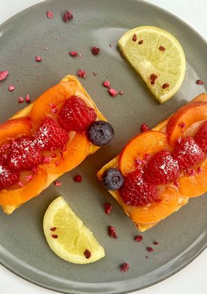 Citromfüves-mentás túrótorta recept fotója