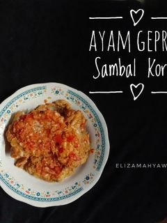 Foto resep Ayam geprek sambel korek