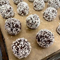 A picture of Sugar Free Chocolate, Coconut & Walnut Energy Balls 🥥.