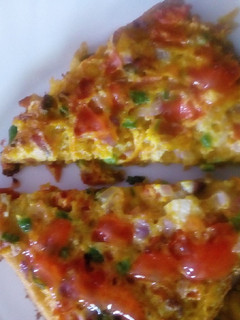 A picture of Spicy bread omelette.