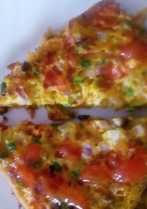 A picture of Spicy bread omelette.
