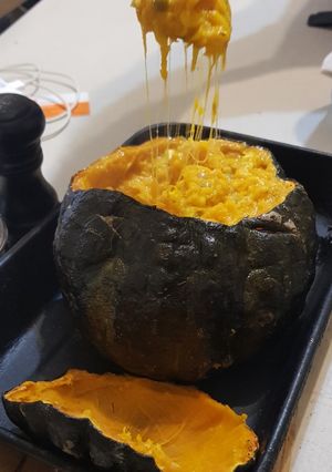 Una foto de Puré de Zapallo estilo Curanto