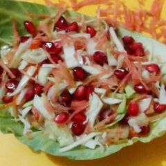 Vegetables boat salad A picture of Vegetables boat salad.