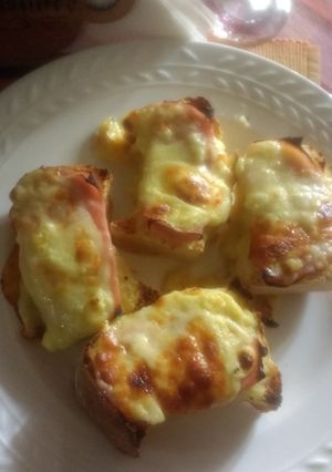 Una foto de Mini croque mesie como entrada