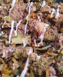 Salteado de vegetales con atún🥒🧄🧅🫑🥗