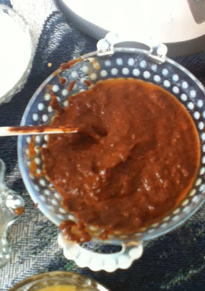 Una foto de Salsa de chiles secos, para relleno de tamales