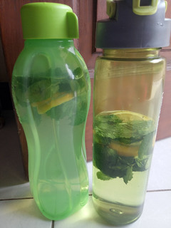 Foto resep Infused water mint n lemon