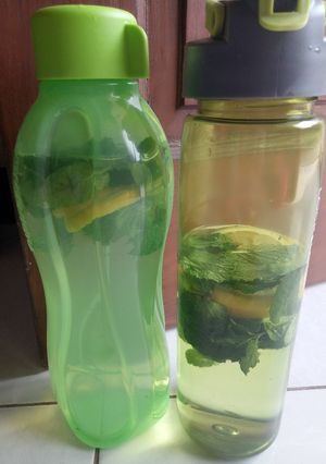 Foto resep Infused water mint n lemon