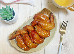 蜜汁烤雞翅 的食譜成品照片
