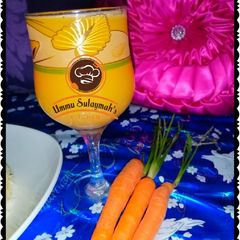 A picture of Carrot juice 🥕🍹.