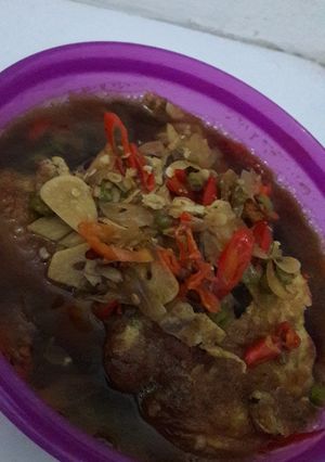 Foto resep Telur Dadar Kuah Pedas Kecap