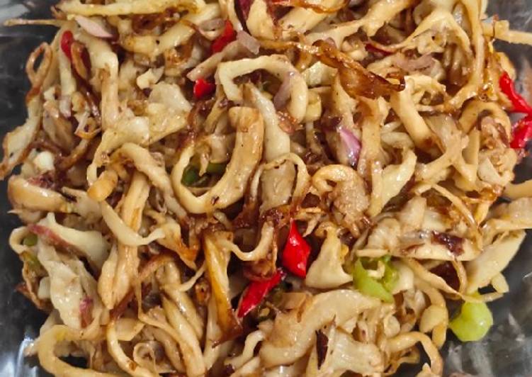 Resep masakan 35. Gongso jamur tiram | cara pembuatan 35. Gongso jamur tiram Yang Mudah Dan Praktis
