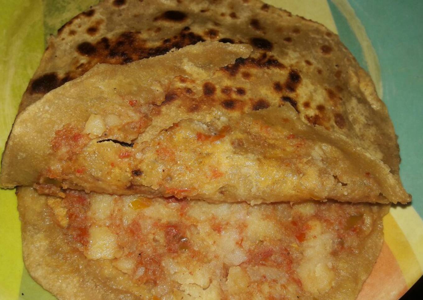 Double layers Potato Parantha