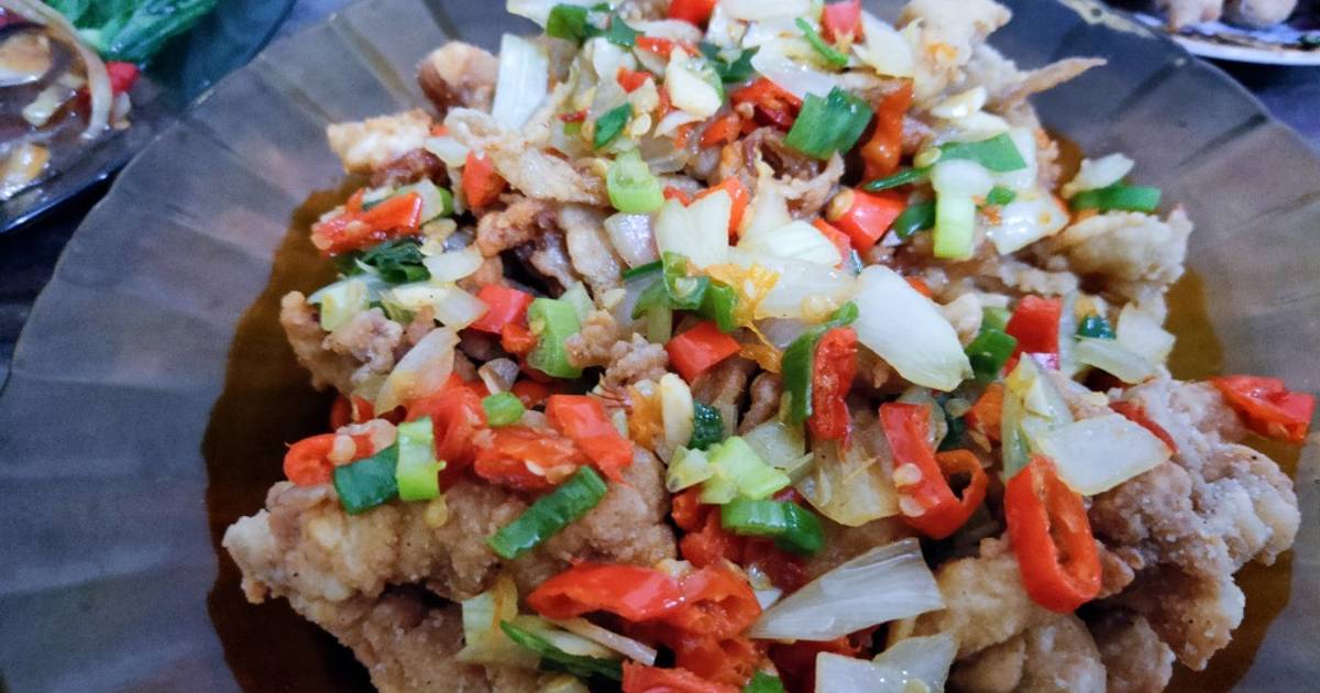 Resep Ayam Cabe Garam oleh Mustika Dewi - Cookpad