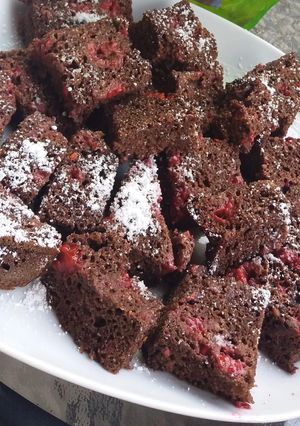 Kakaós-málnás piskóta (reform) recept fotója