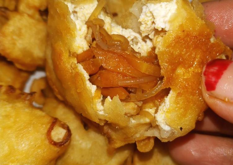Tahu mercon pedas manis, simple