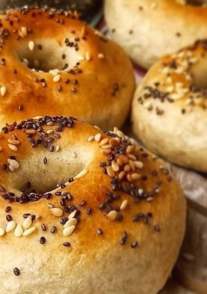 Una foto de Deliciosos pan Bagel 🥯