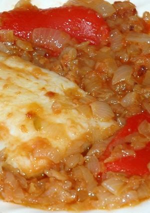 Una foto de Bacalao a la Mediterránea
