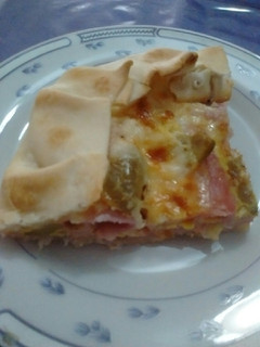 Una foto de Tarta de jamón y queso súper express