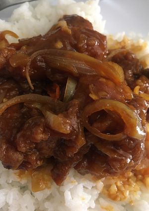 Foto resep Ayam goreng mentega pedas manis