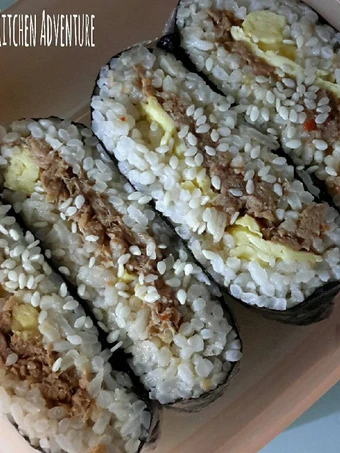 Cara Mudah Membikin Resep  ONIGIRAZU (Rice Sandwich) yang Bikin Ngiler, Enak