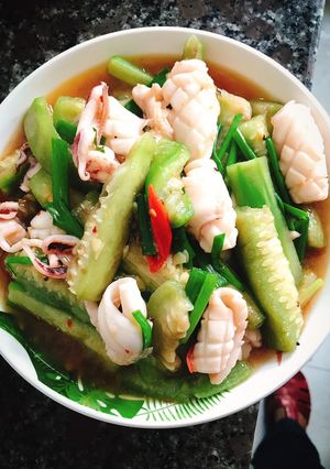 Hình của món Mực xào mướp🦑 😍.