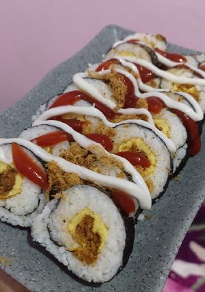 Foto resep Sushi Abon telur
