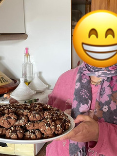 Una foto de Galletas marroquíes de chocolate muy ricas y tiernas