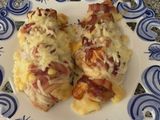 Pechuga de pollo con tocino 🥓 y queso 🧀