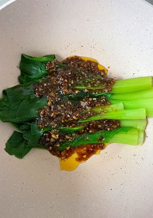 Foto resep Pakcoy Siram Bawang Putih #MasakTanpaMicin