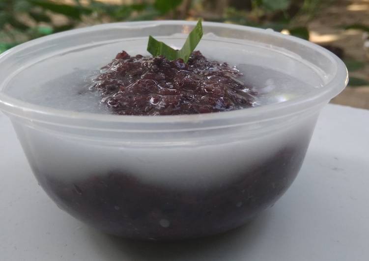 Bubur ketan hitam sederhana