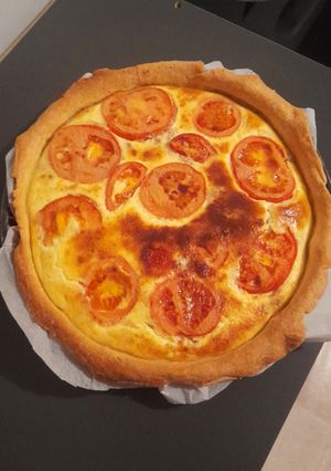Une photo de Tarte thon et tomates