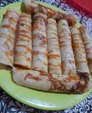 Panqueques con dulce de leche