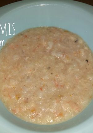 Foto resep Bubur tumis udang ikan 7m