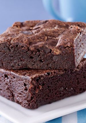 Una foto de Brownie económico no tiene leche ni manteca