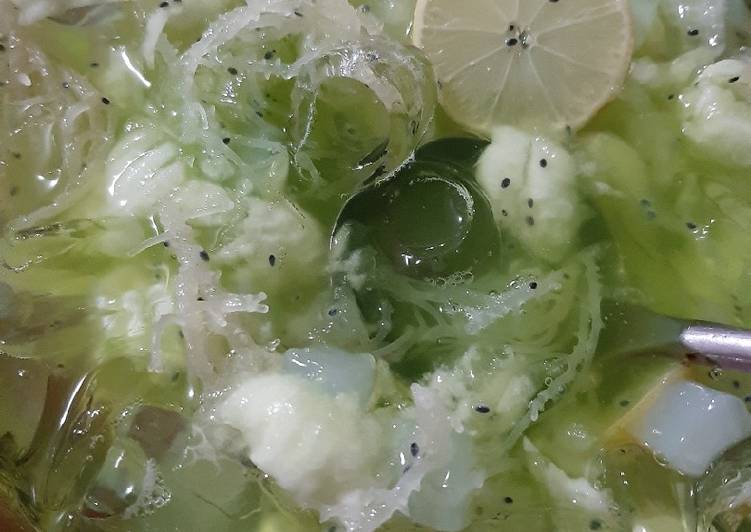 Cara Membuat Es Rumput Laut Lemon Yang Renyah