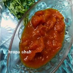 A picture of Tomato ki sabji (zero oil).