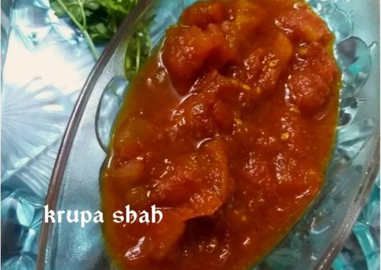 Tomato ki sabji (zero oil)